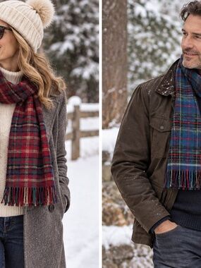 Pendleton wool scarves.   Lot of 2. Tartan